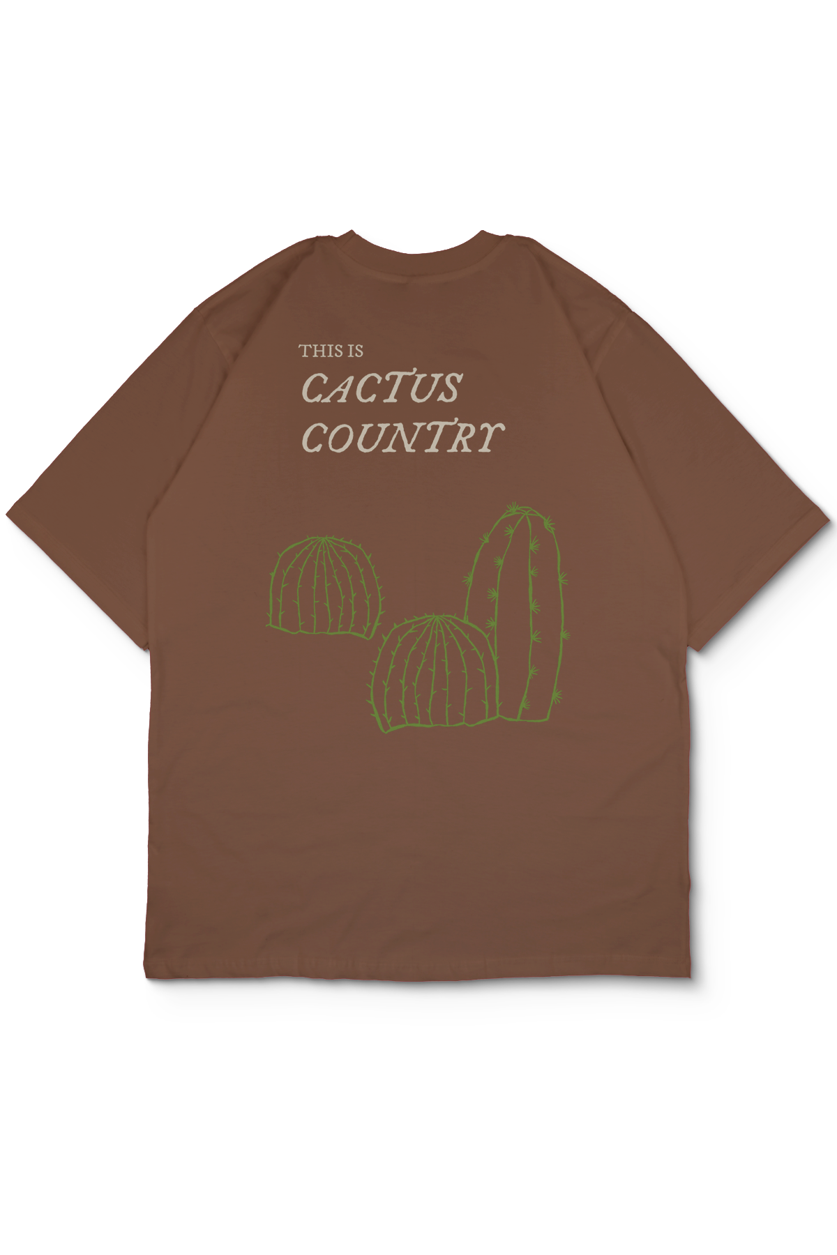 Cactus Oversize Erkek Tişört