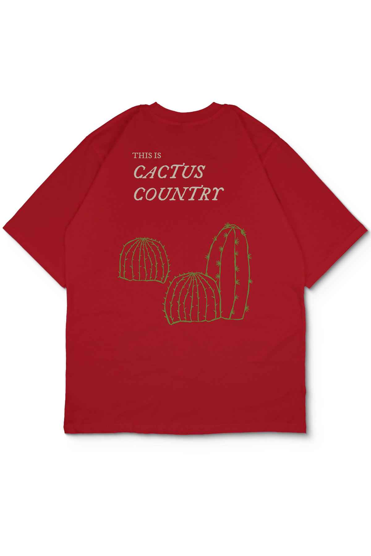 Cactus Oversize Erkek Tişört