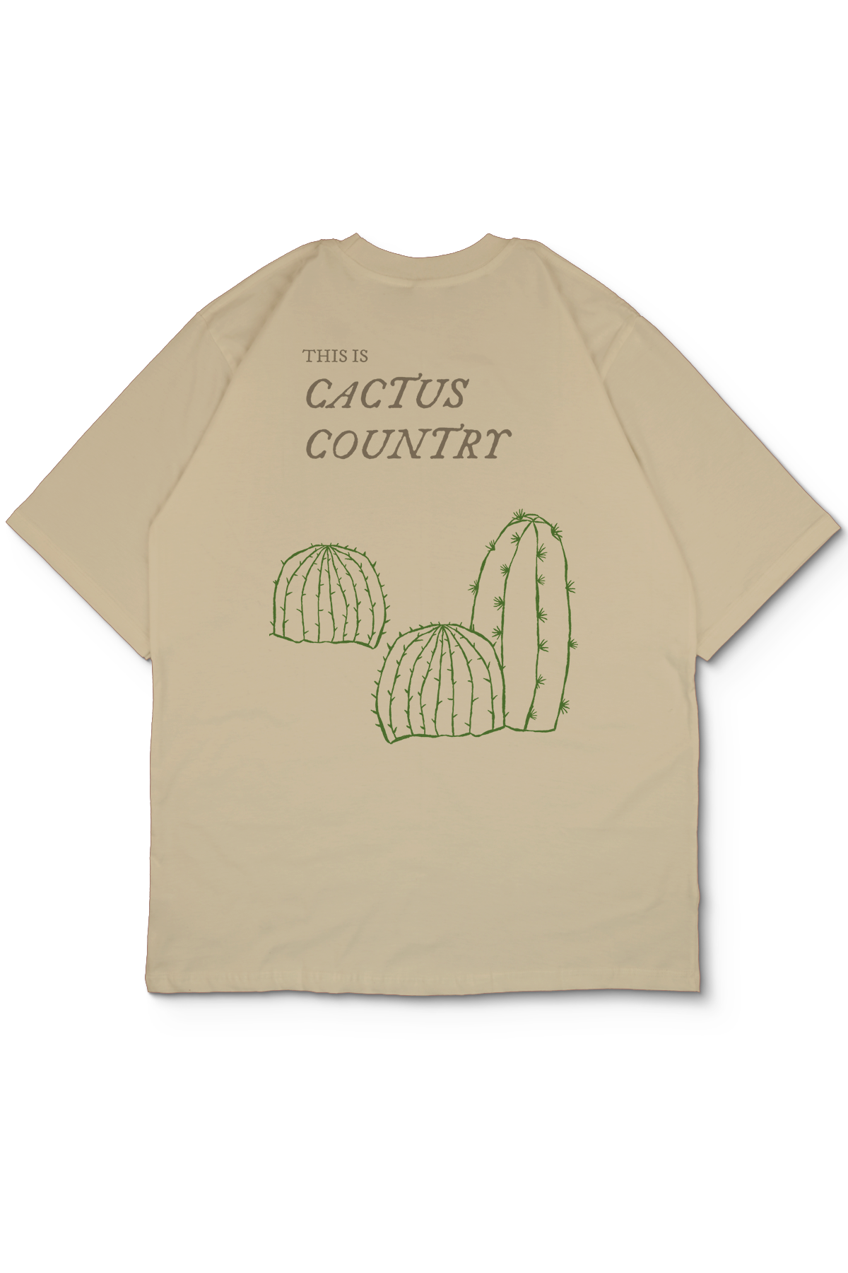 Cactus Oversize Erkek Tişört
