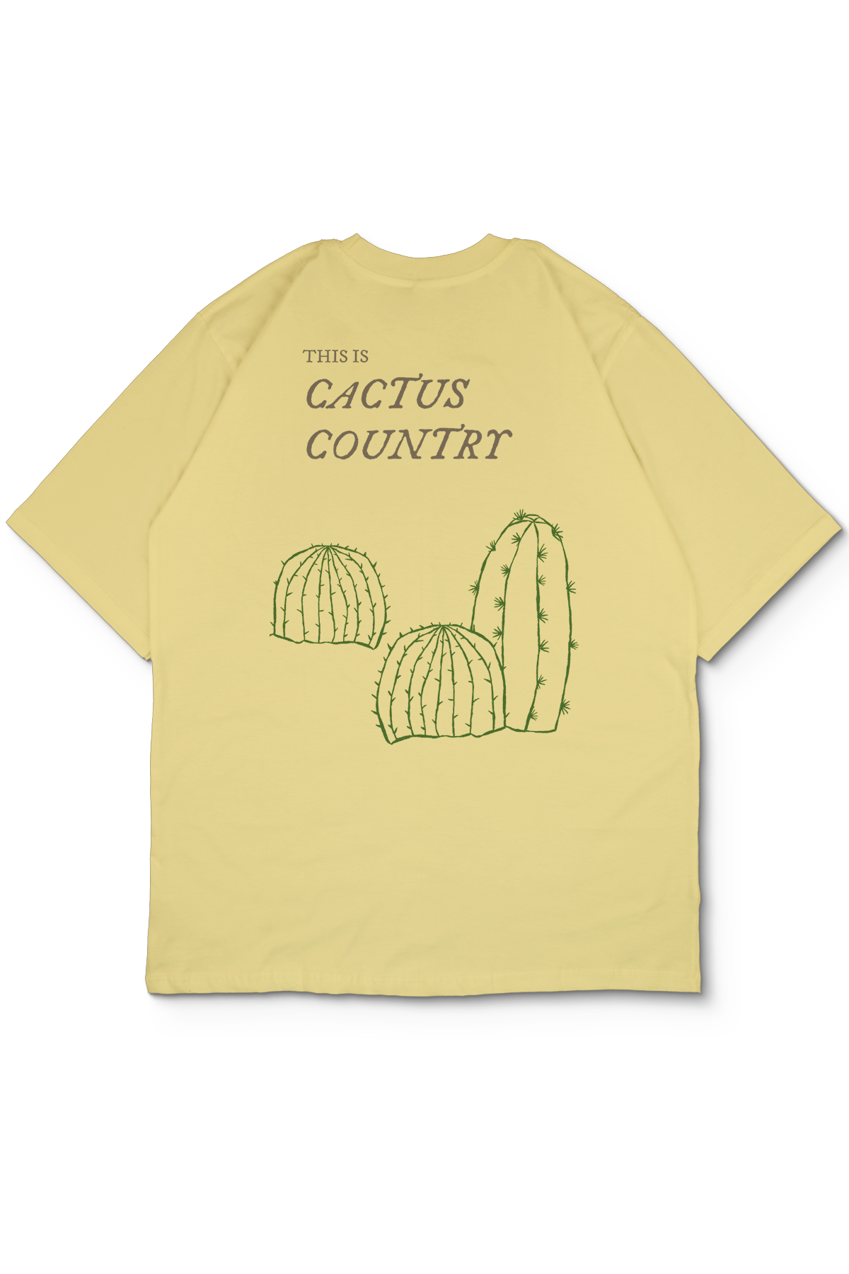 Cactus Oversize Erkek Tişört