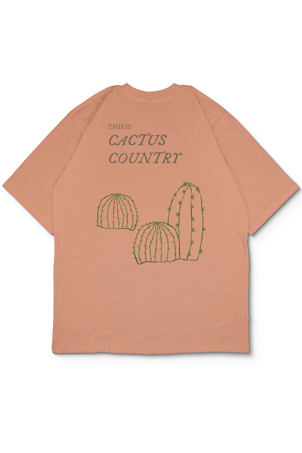 Cactus Oversize Erkek Tişört
