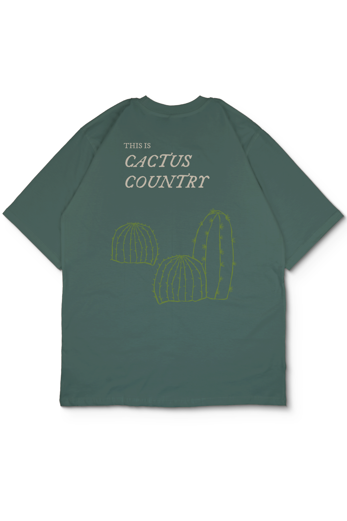 Cactus Oversize Erkek Tişört