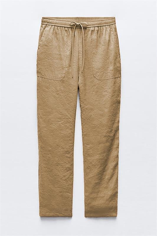 Camel Kadın Ayarlanabilir Bel Rahat Kesim Pantolon MG2161