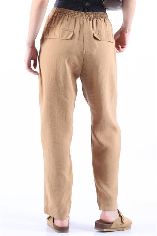 Camel Kadın Ayarlanabilir Bel Rahat Kesim Pantolon MG2161