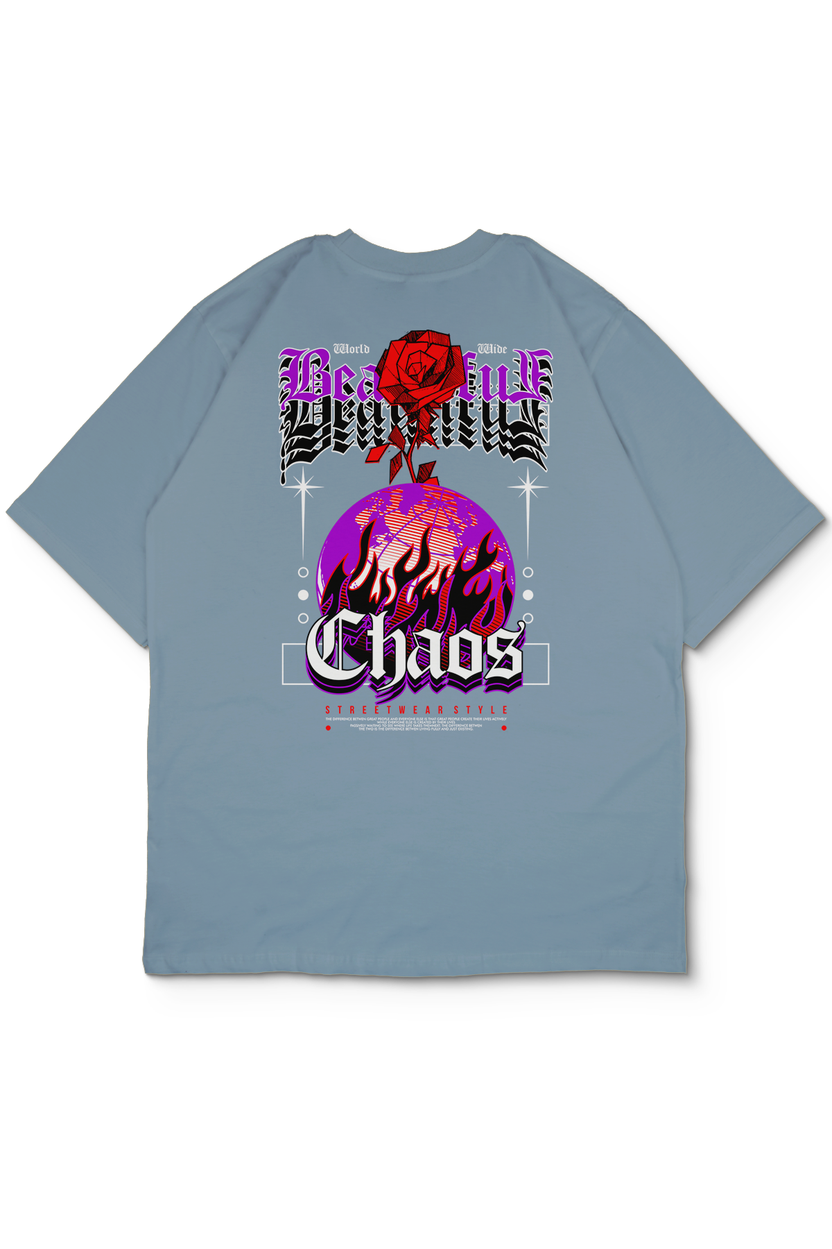 Chaotic Oversize Erkek Tişört