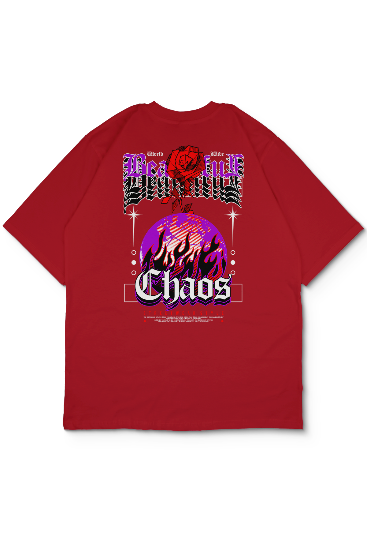 Chaotic Oversize Kadın Tişört