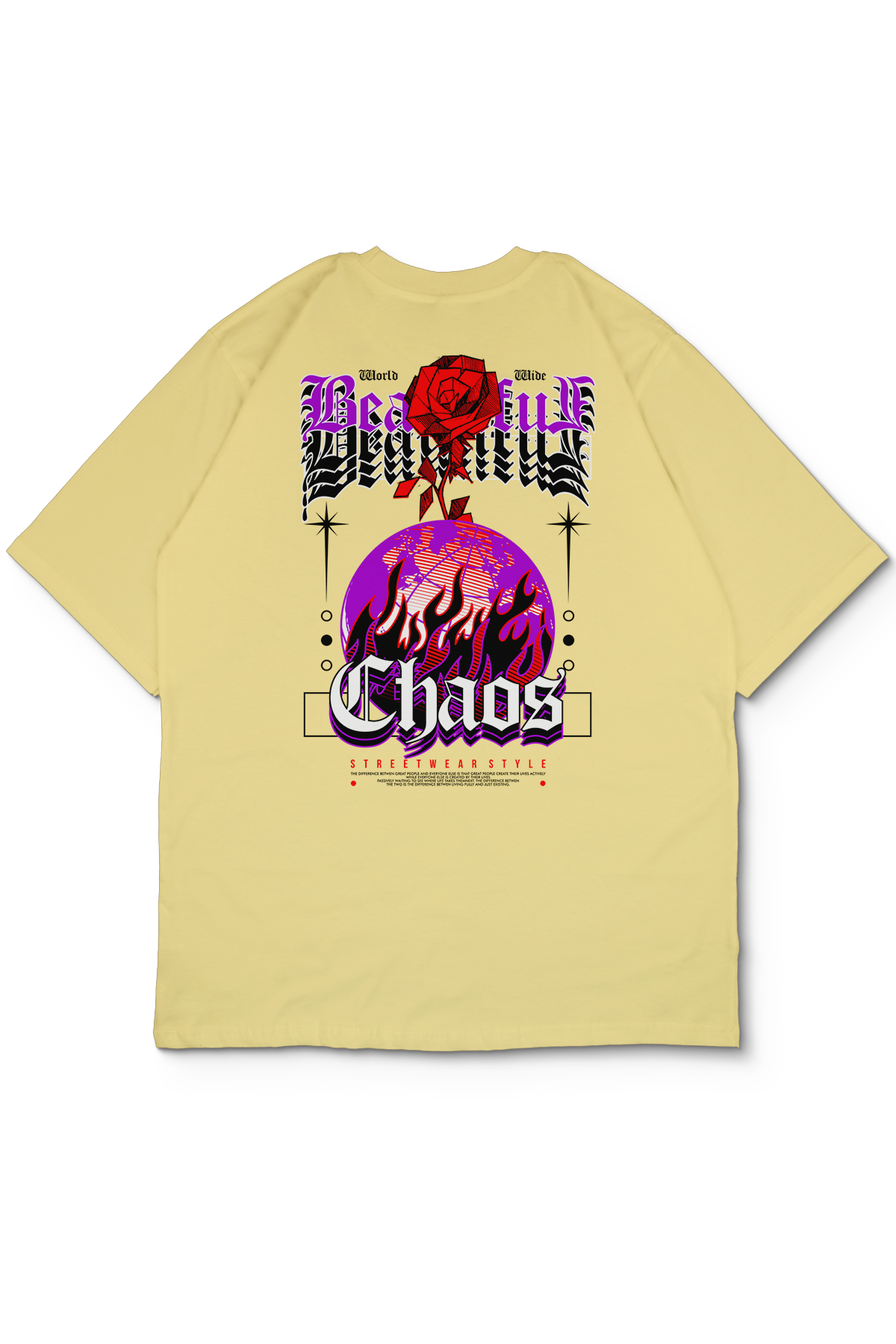 Chaotic Oversize Kadın Tişört