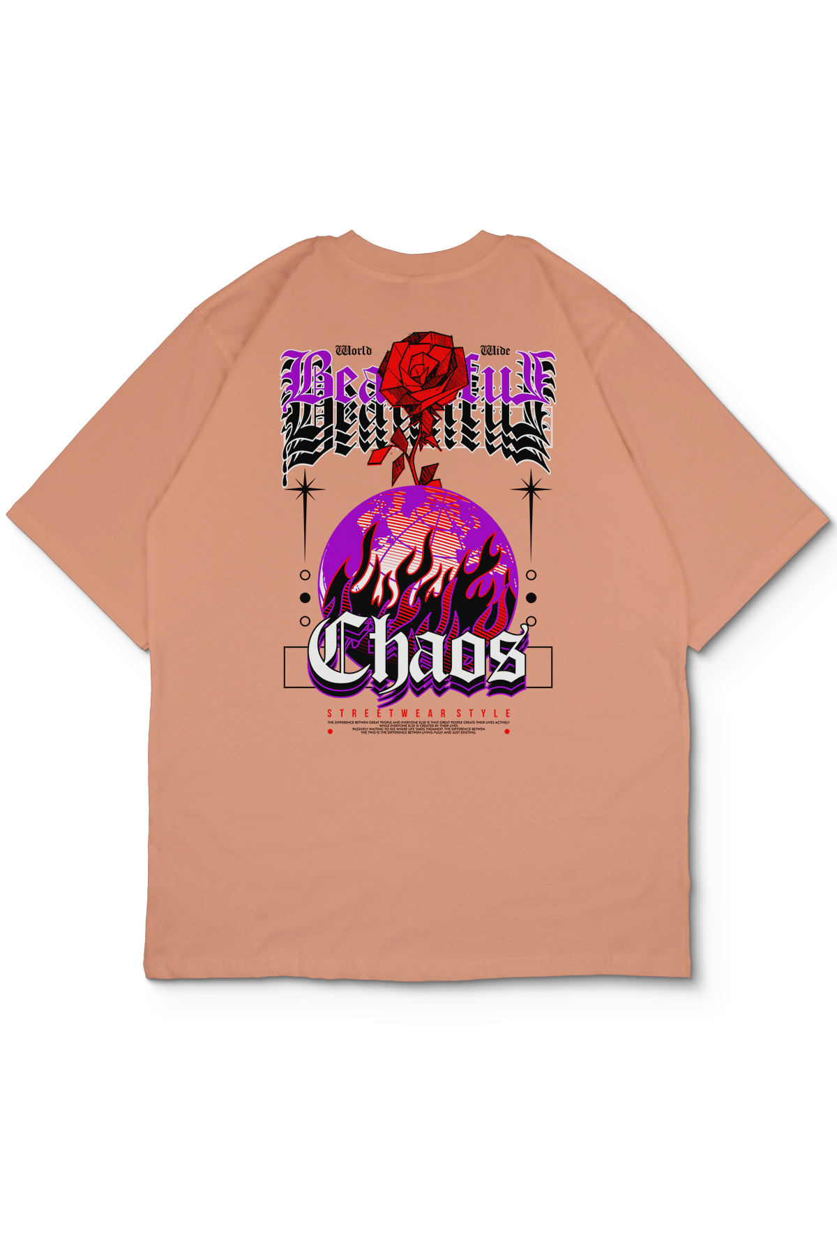 Chaotic Oversize Kadın Tişört