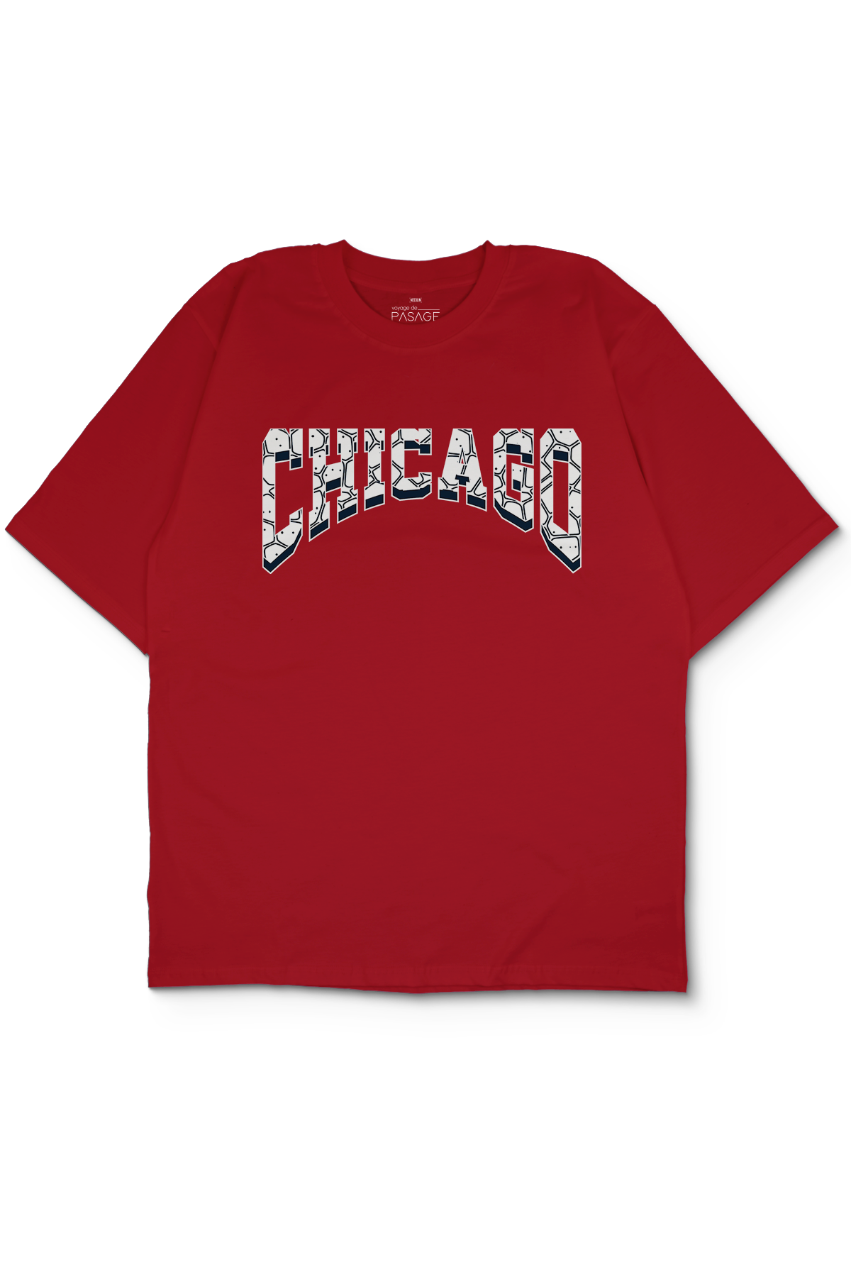 Chicago City Oversize Erkek Tişört