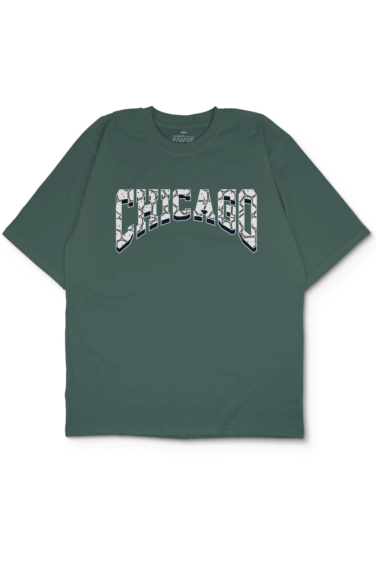Chicago City Oversize Erkek Tişört