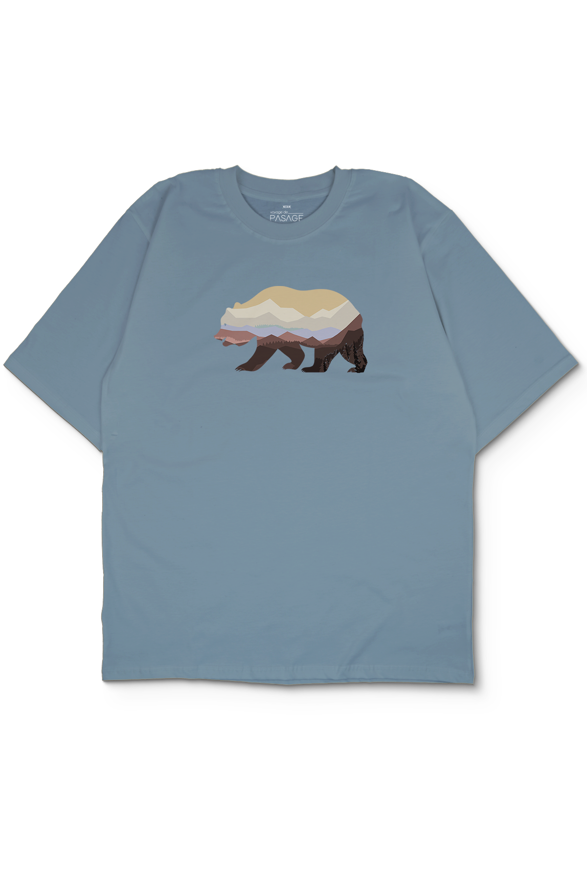 Colorful Bear Oversize Kadın Tişört