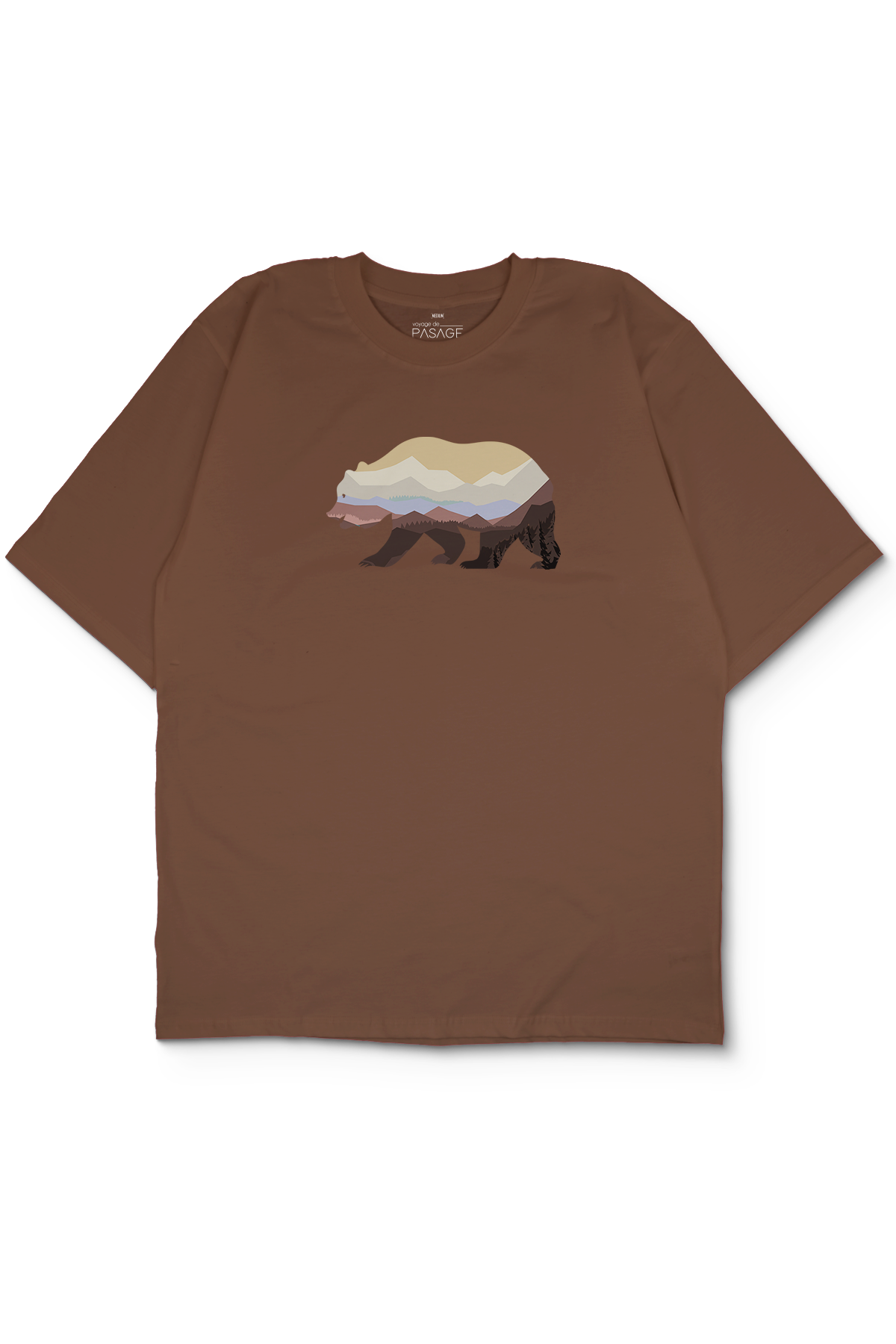 Colorful Bear Oversize Kadın Tişört
