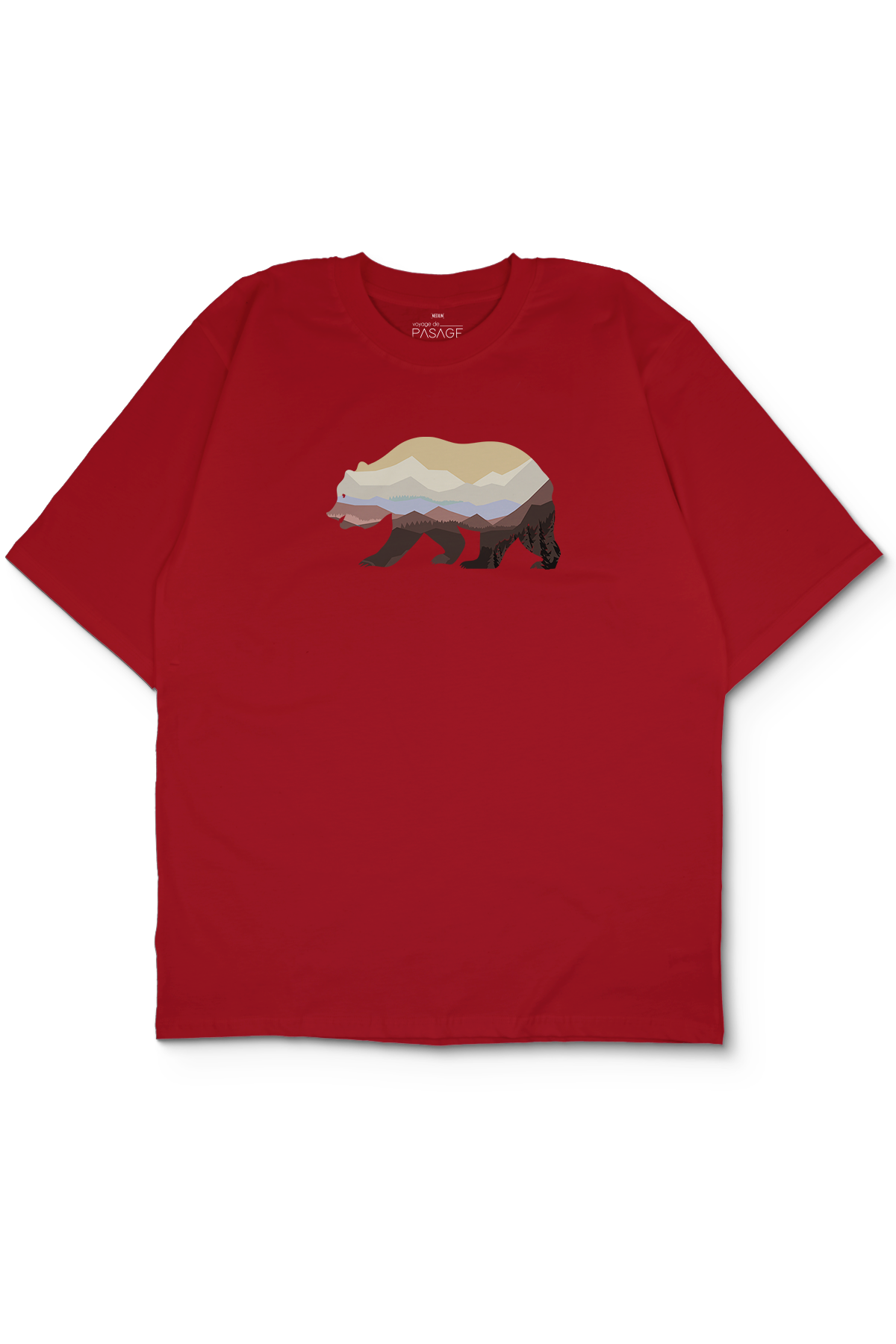 Colorful Bear Oversize Kadın Tişört