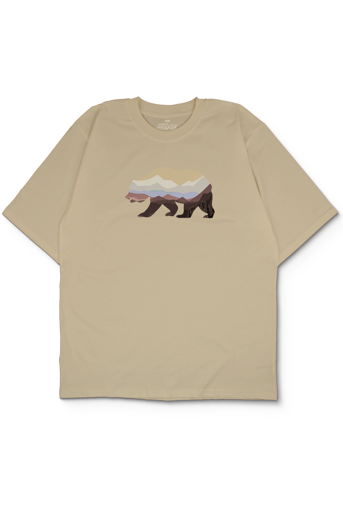 Colorful Bear Oversize Kadın Tişört