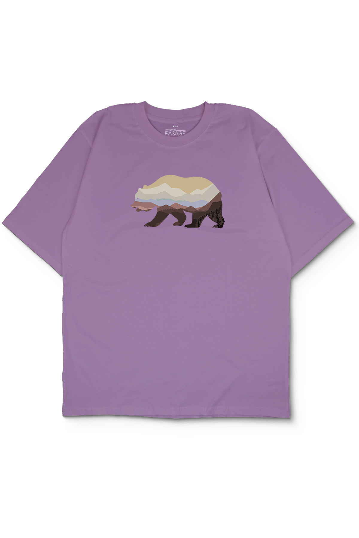 Colorful Bear Oversize Kadın Tişört