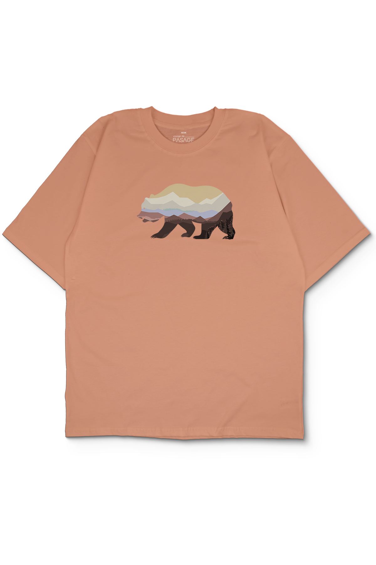 Colorful Bear Oversize Kadın Tişört