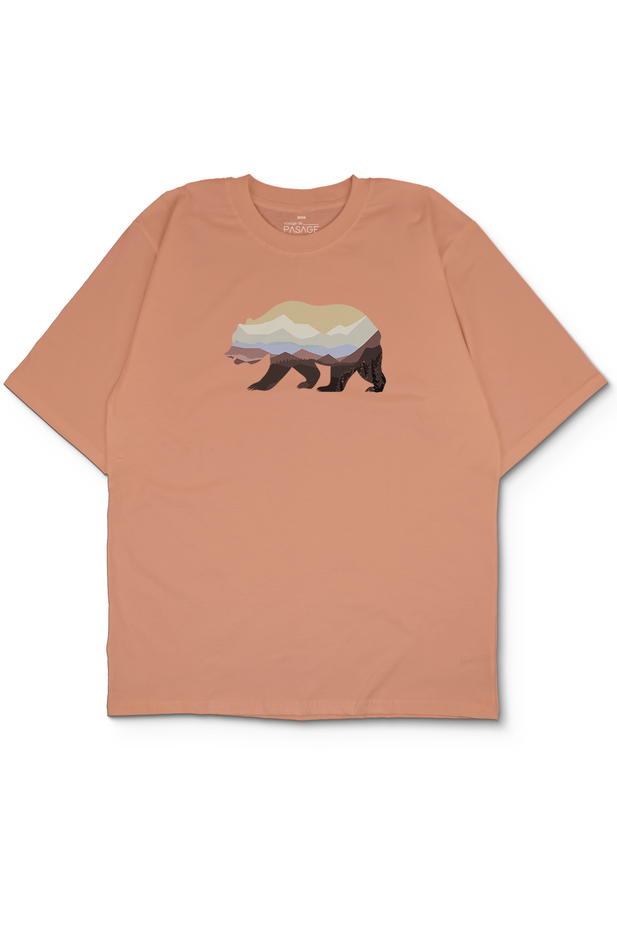 Colorful Bear Oversize Erkek Tişört