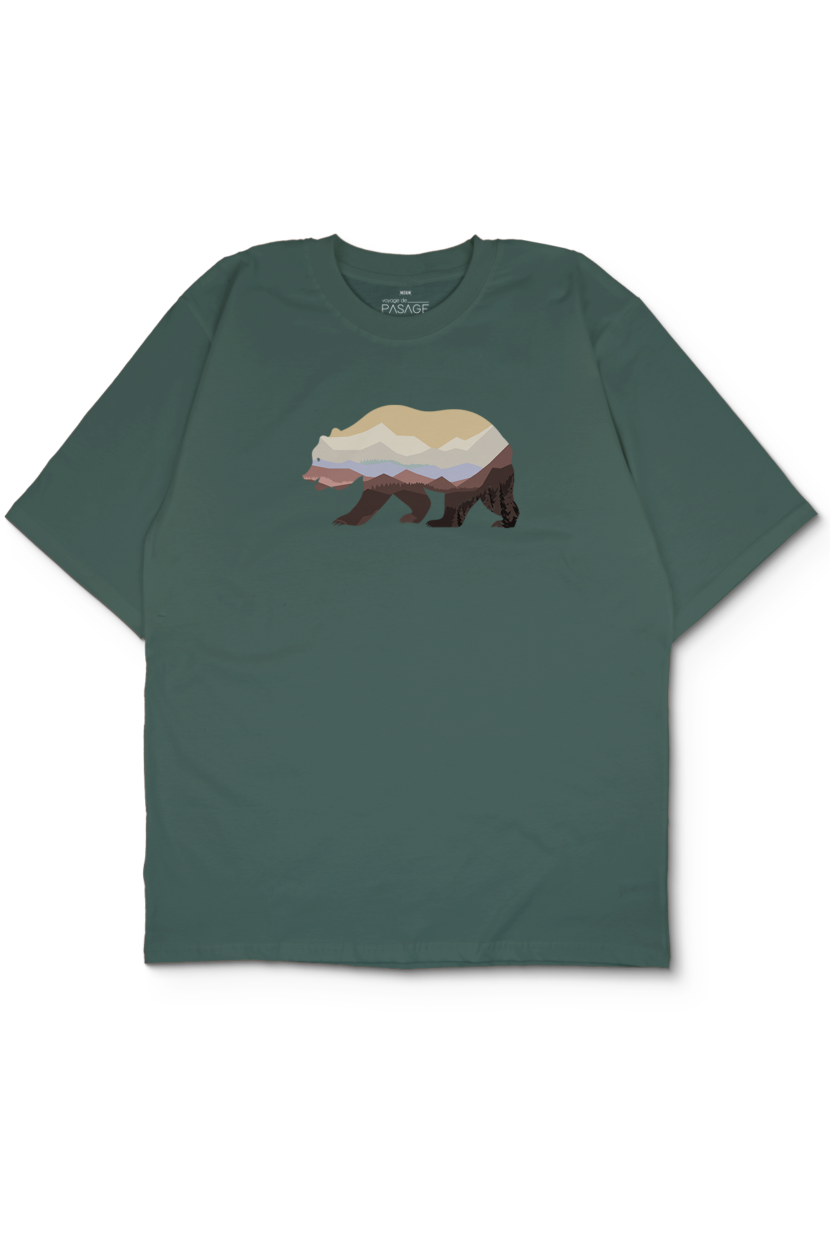 Colorful Bear Oversize Kadın Tişört