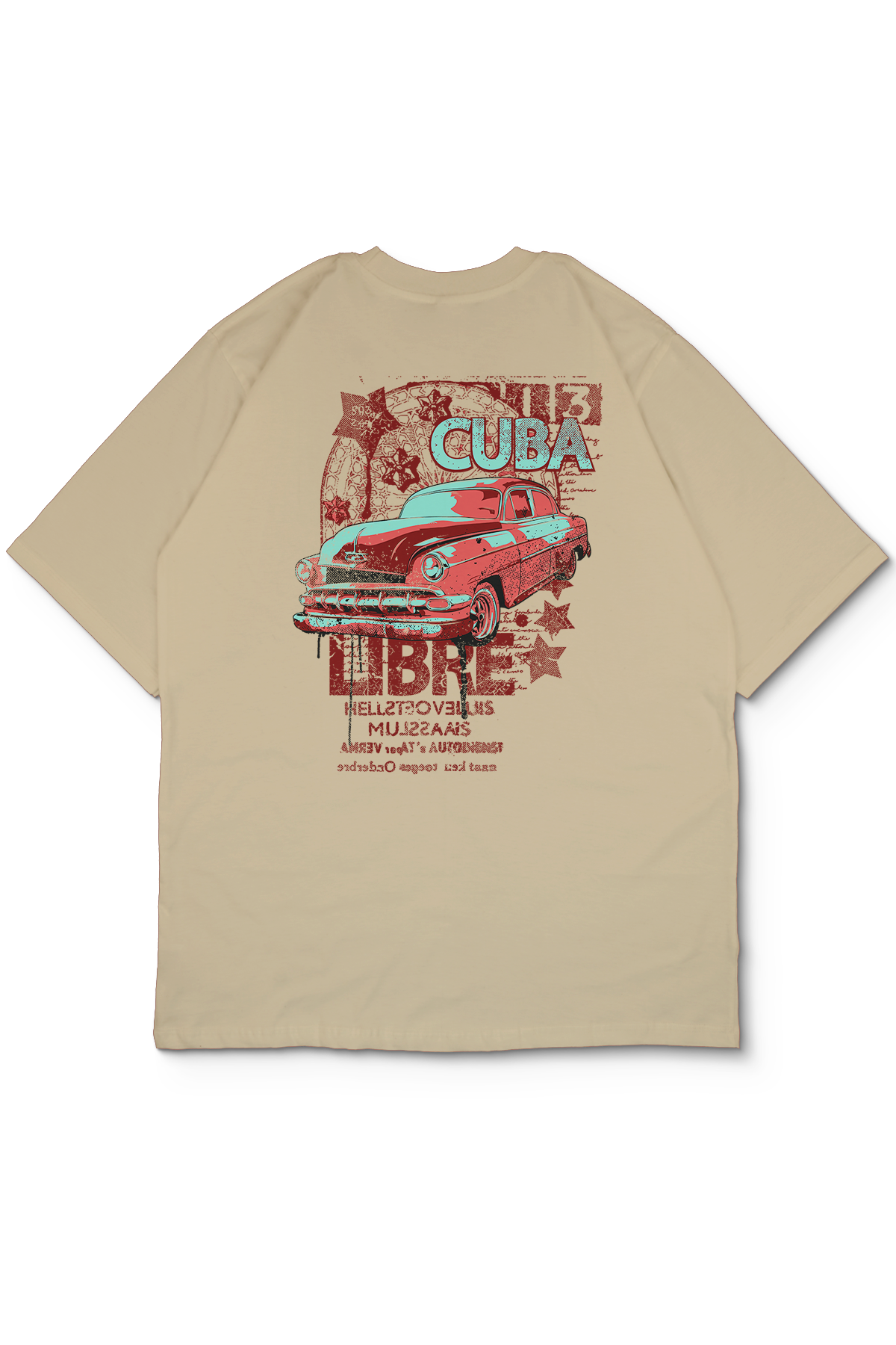 Cuba Oversize Erkek Tişört