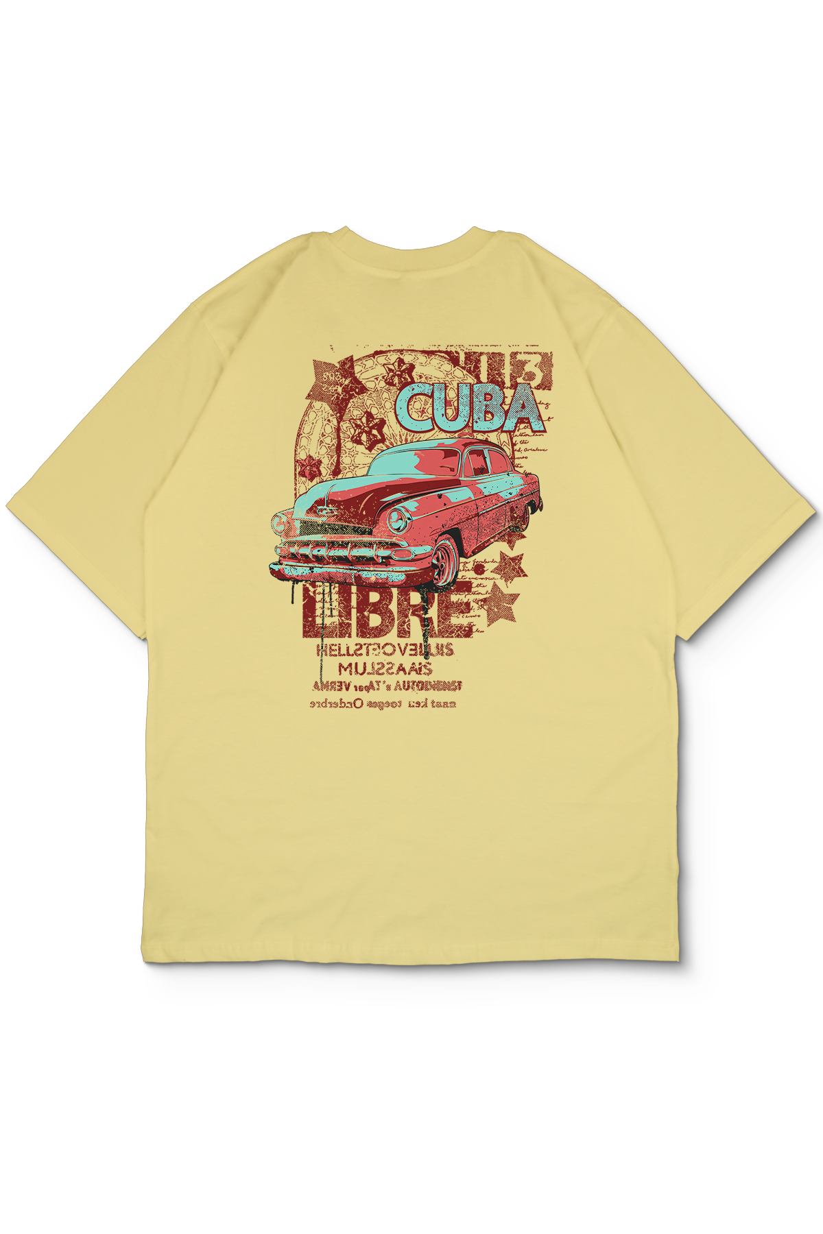 Cuba Oversize Erkek Tişört