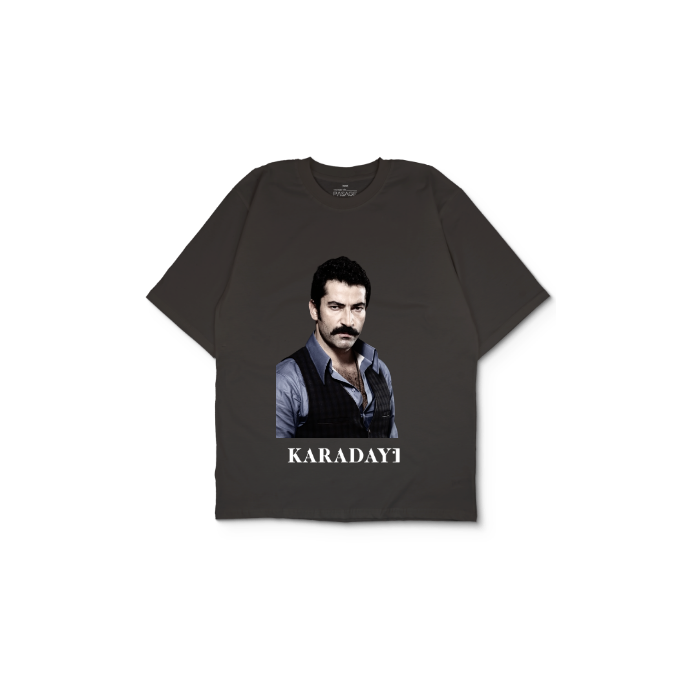 Kendin Tasarla Antrasit Oversize Tişört