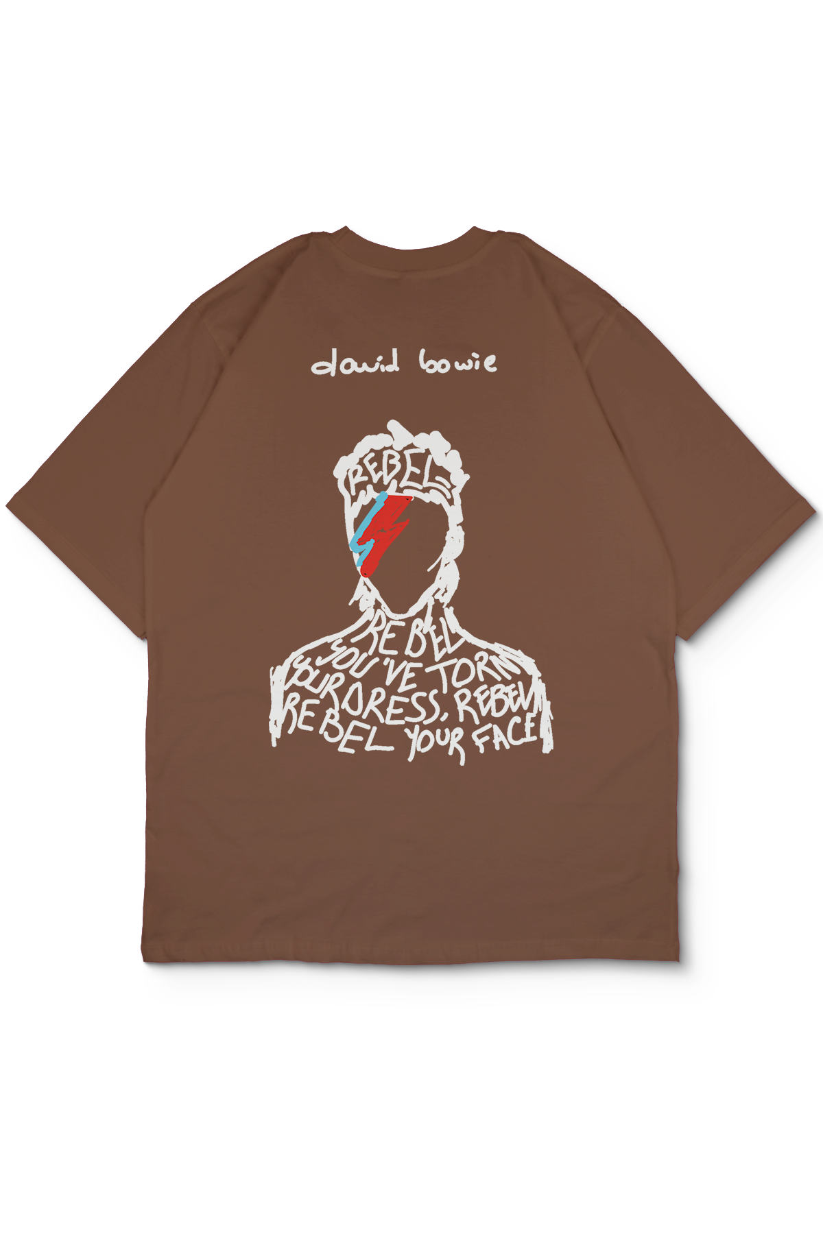 David Bowie Oversize Erkek Tişört