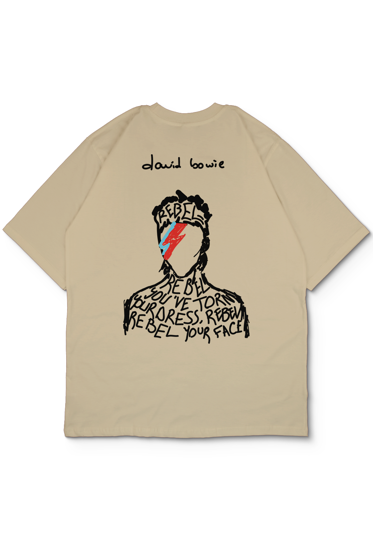 David Bowie Oversize Erkek Tişört