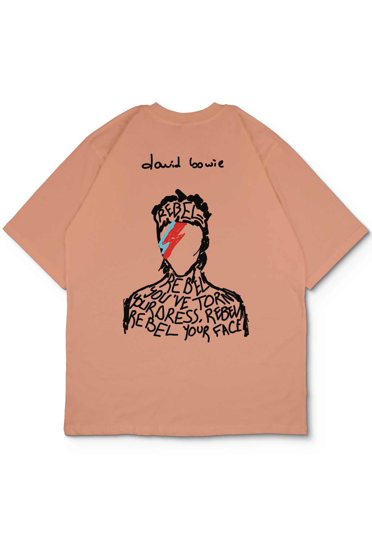 David Bowie Oversize Erkek Tişört