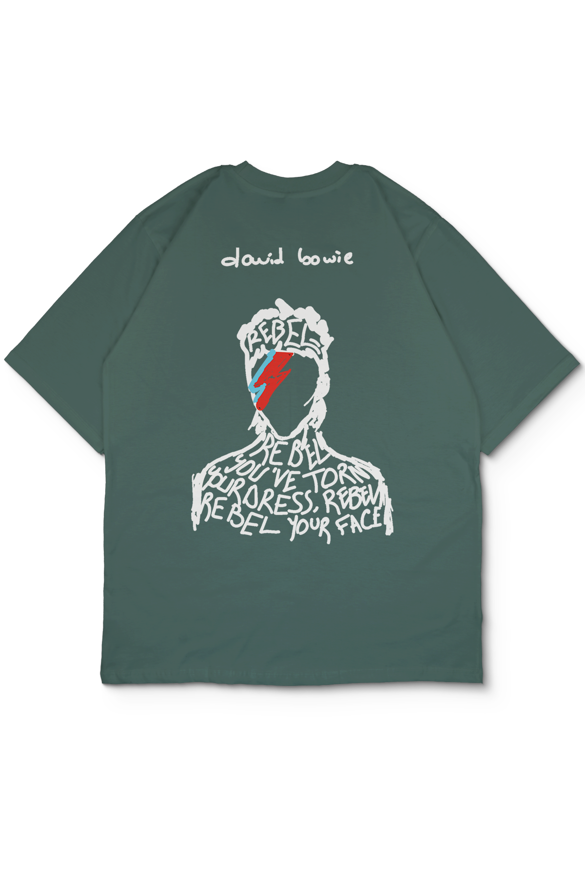 David Bowie Oversize Erkek Tişört