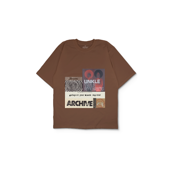 Kendin Tasarla Kahverengi Oversize Tişört