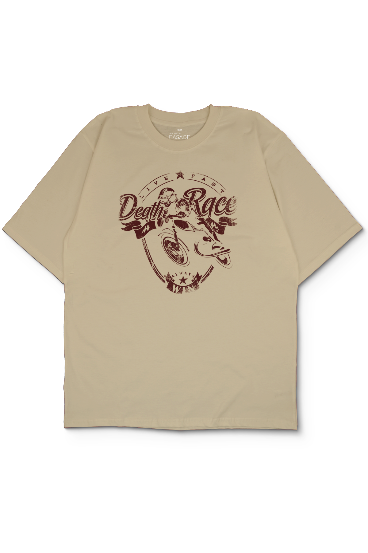 Death Race Oversize Erkek Tişört