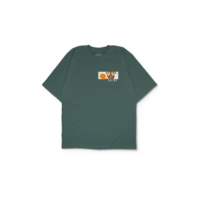 Kendin Tasarla Yeşil Oversize Tişört