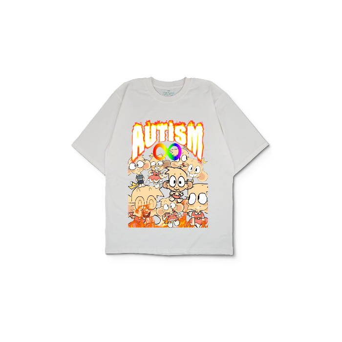 Kendin Tasarla Beyaz Oversize Tişört