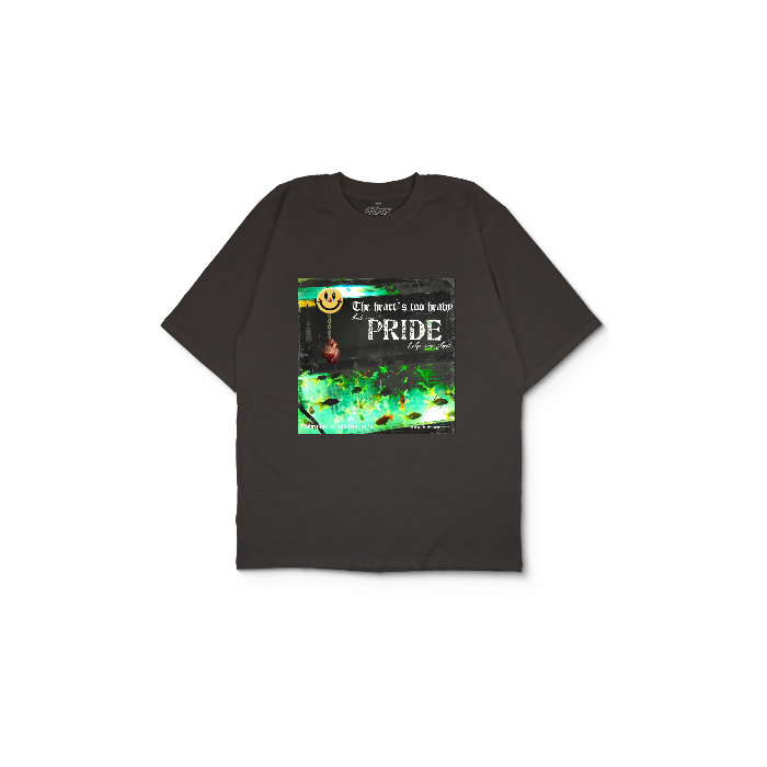 Kendin Tasarla Antrasit Oversize Tişört