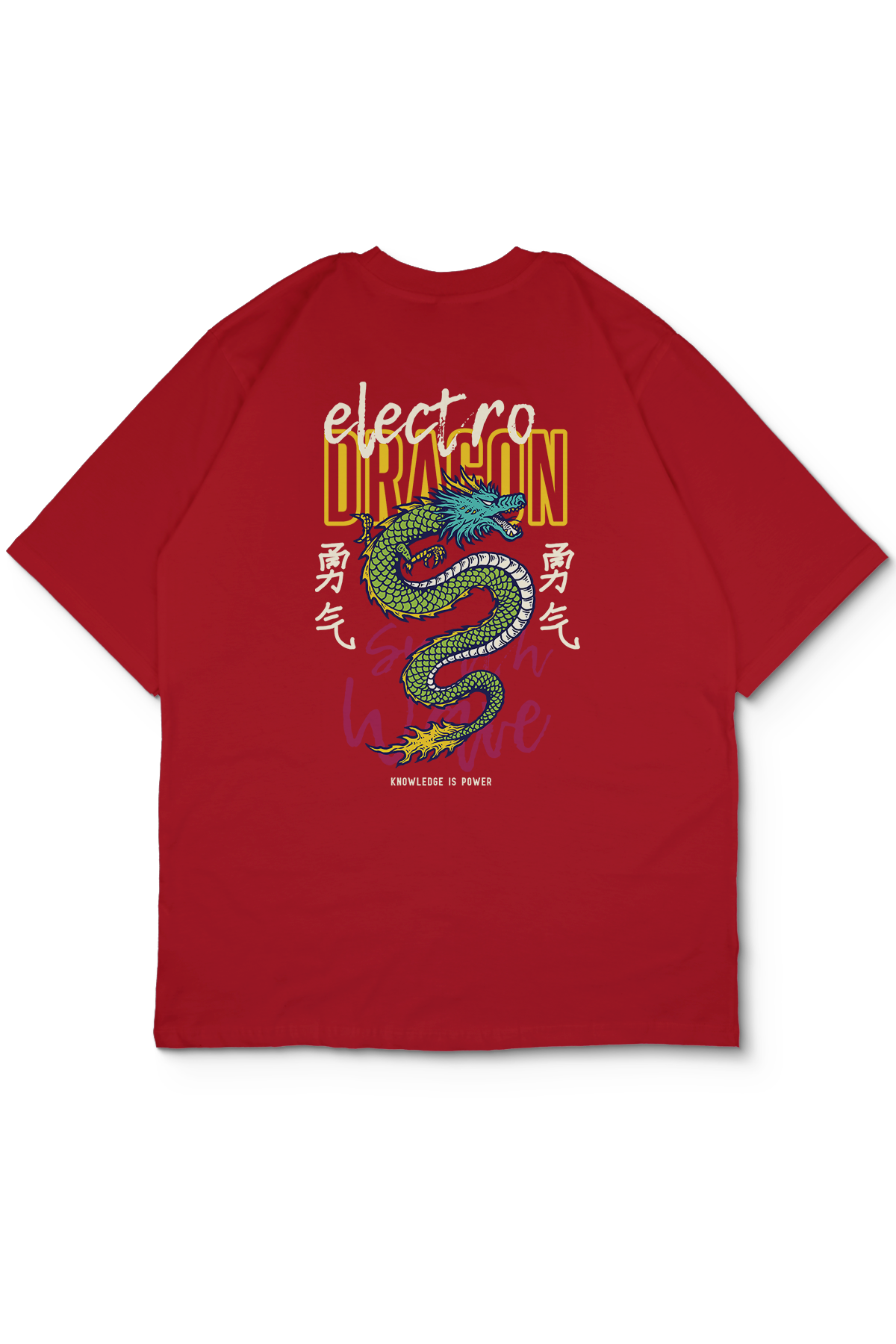 Electro Dragon Oversize Erkek Tişört