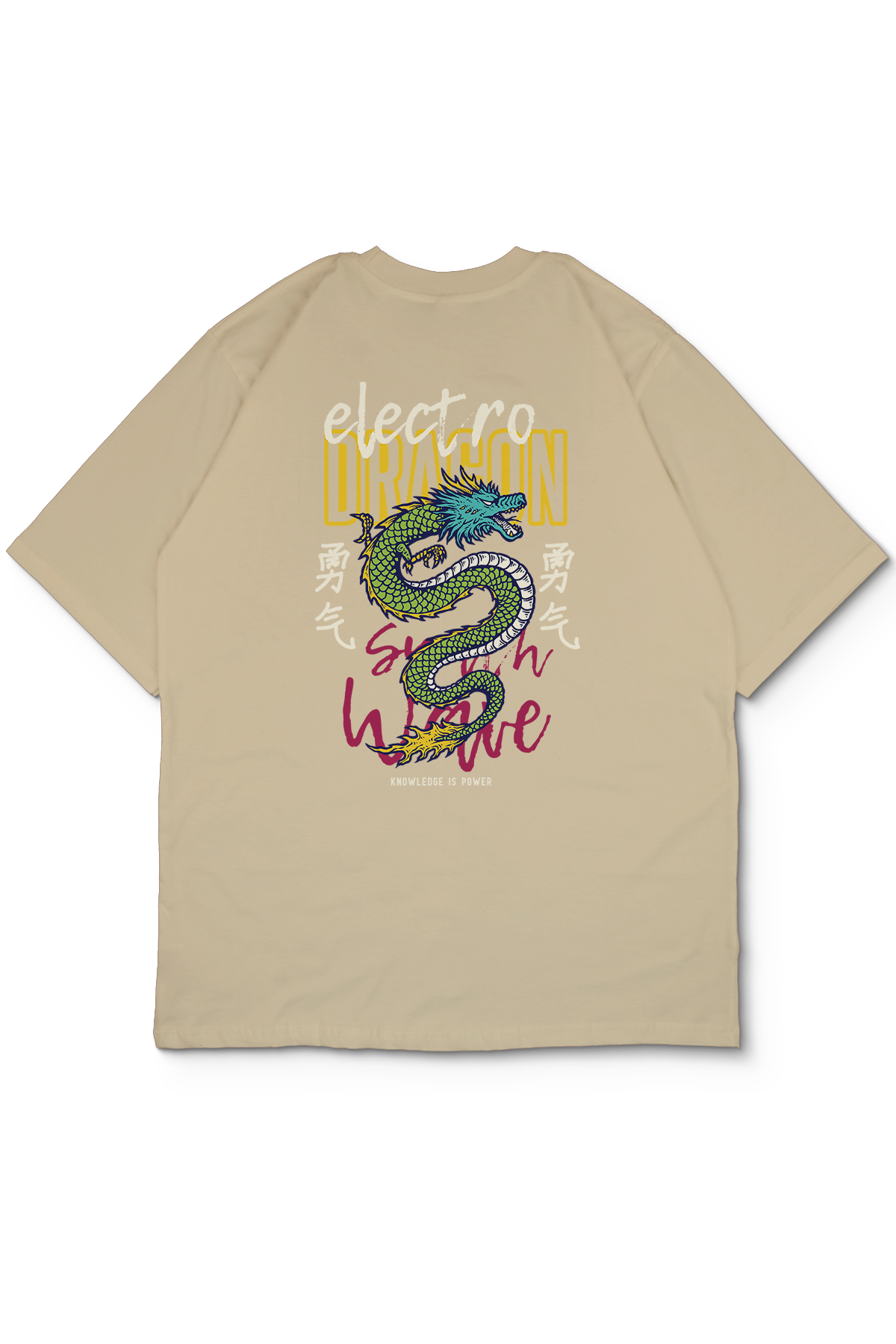 Electro Dragon Oversize Erkek Tişört