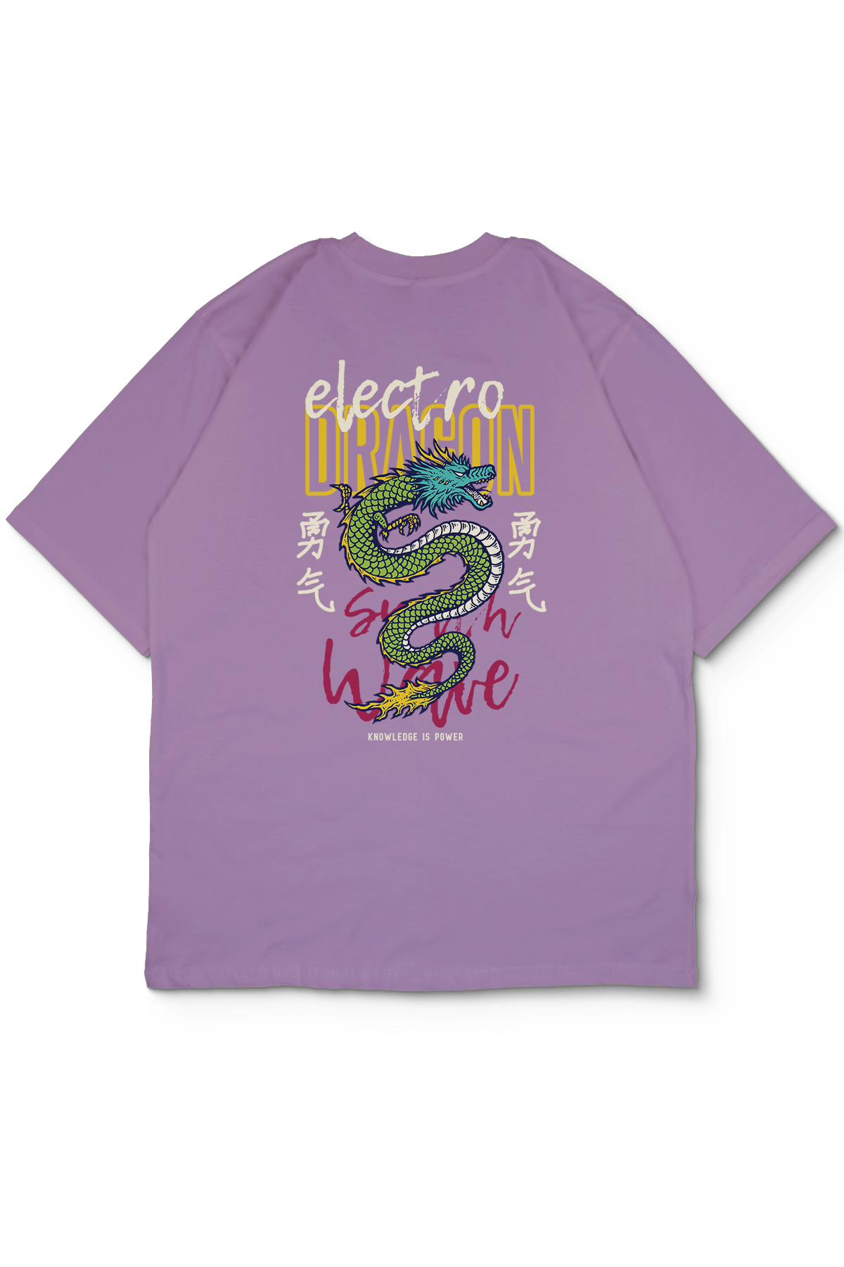 Electro Dragon Oversize Erkek Tişört