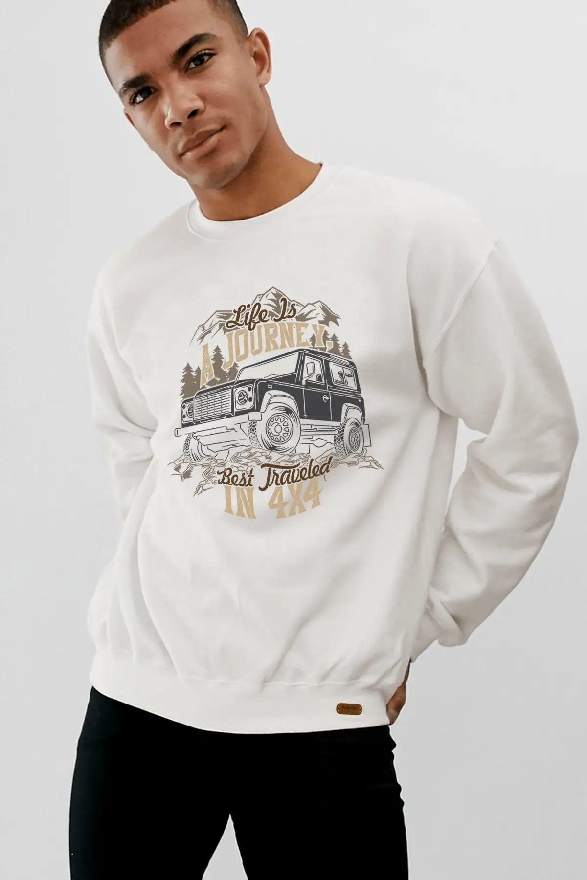4x4 Offroad Oversize Erkek Sweatshirt - PΛSΛGE