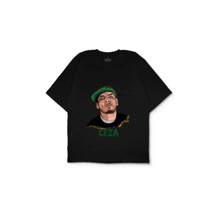 Kendin Tasarla Siyah Oversize Tişört