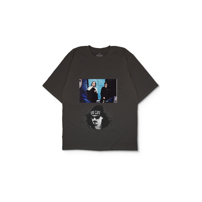 Kendin Tasarla Antrasit Oversize Tişört