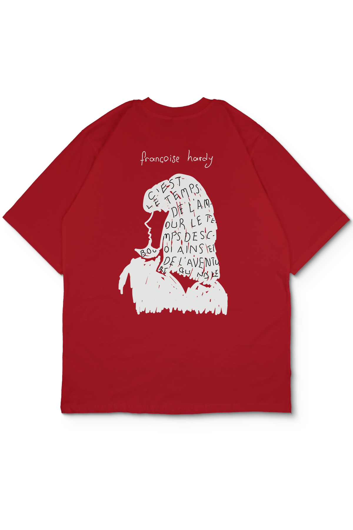 Françoise Hardy Oversize Erkek Tişört