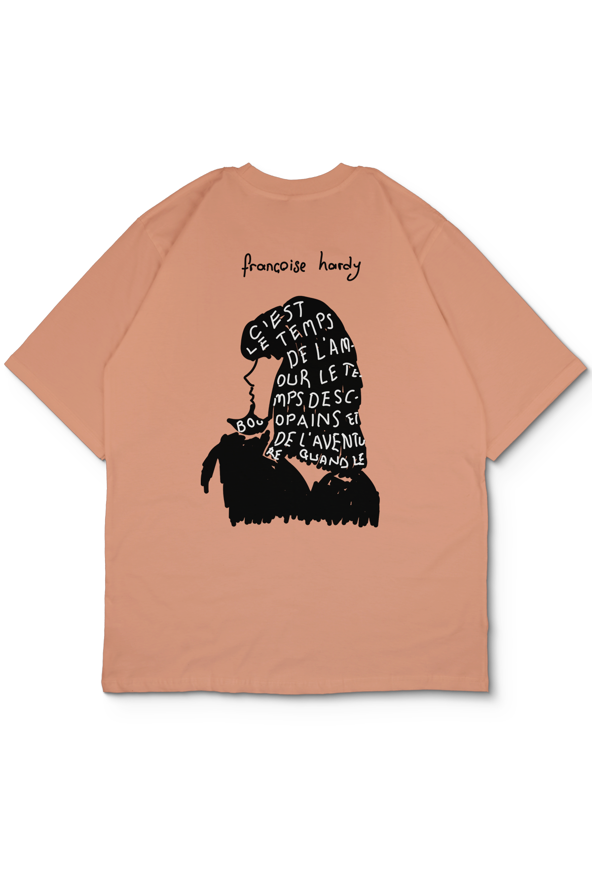 Françoise Hardy Oversize Erkek Tişört
