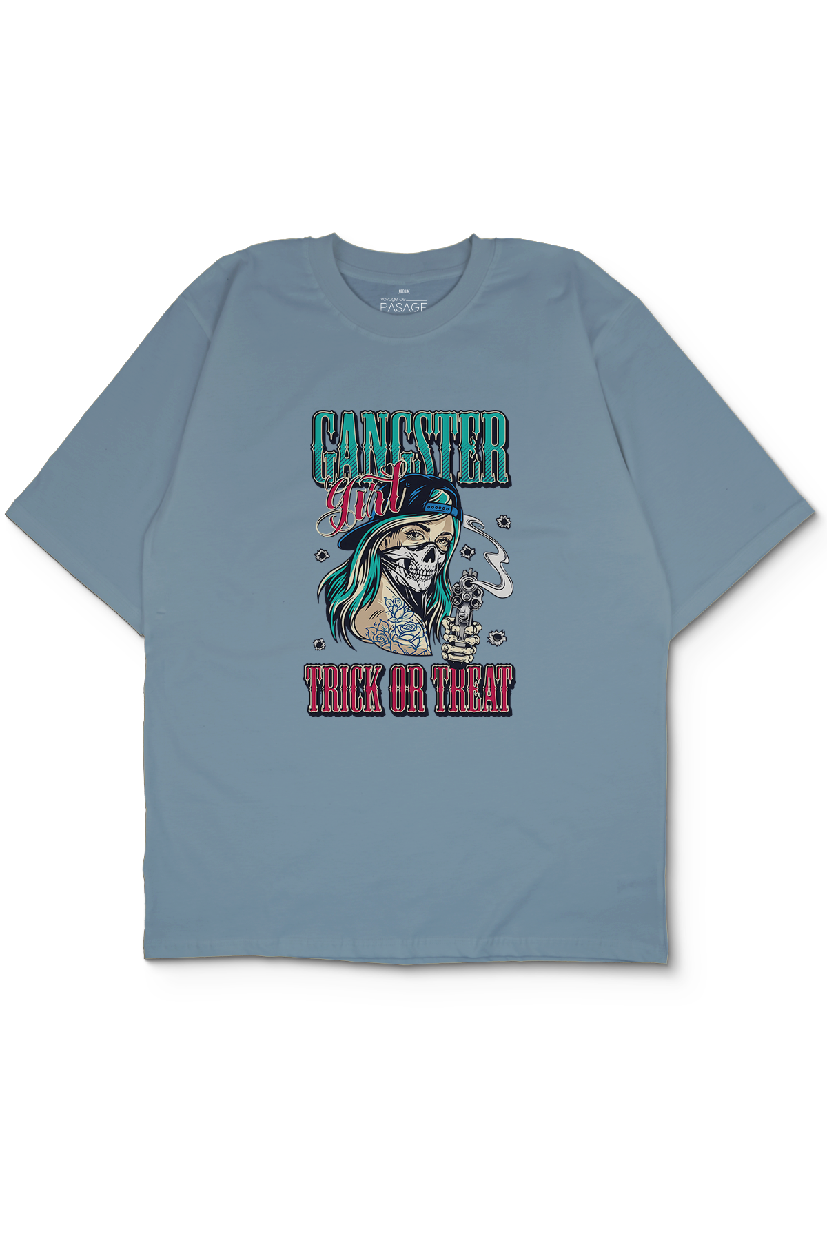 Gangster Girl Oversize Erkek Tişört