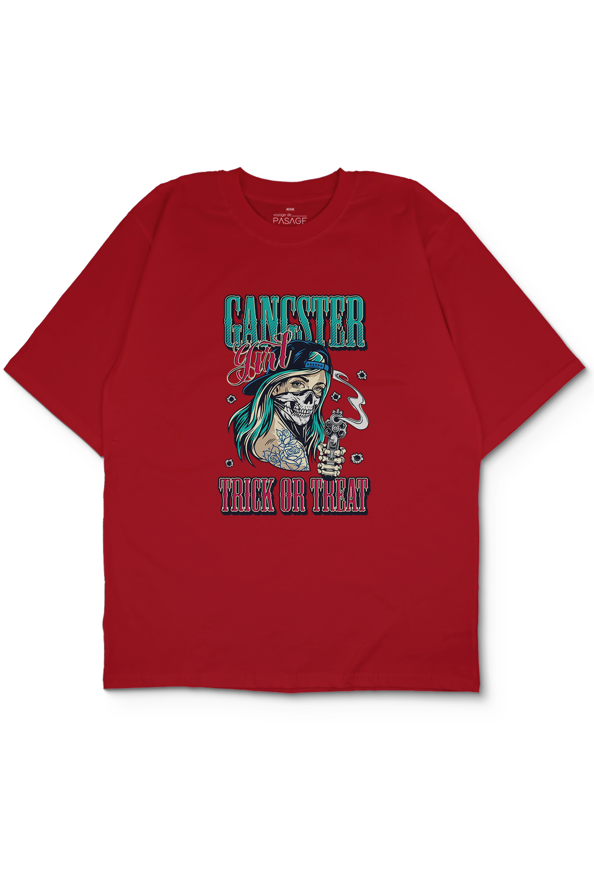 Gangster Girl Oversize Erkek Tişört