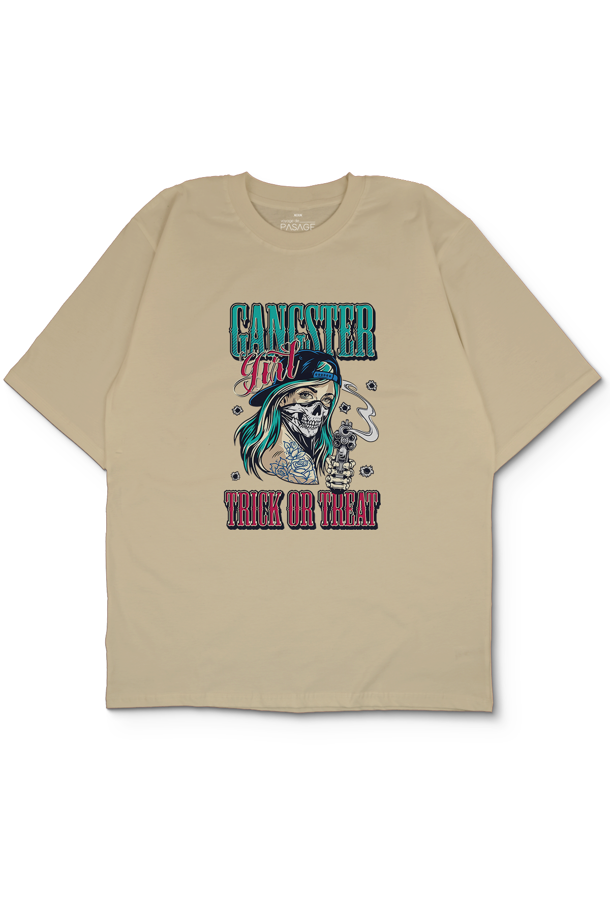 Gangster Girl Oversize Erkek Tişört