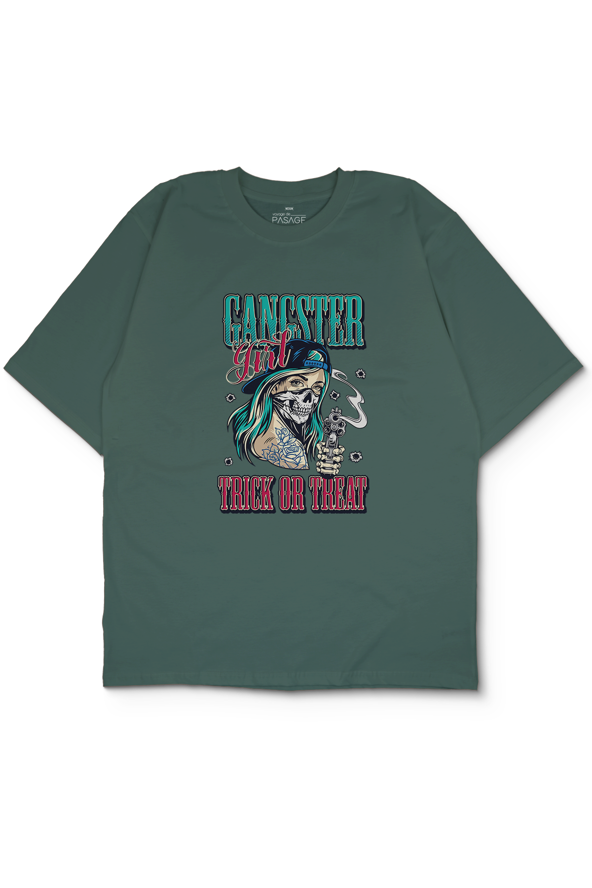 Gangster Girl Oversize Erkek Tişört