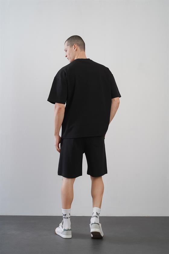 King Brich Baskılı Oversize Kalıp Unisex Şort Takım