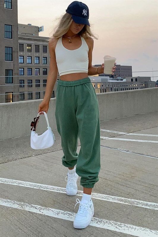 Yeşil Kadın Eşofman MG290