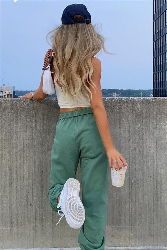 Yeşil Kadın Eşofman MG290