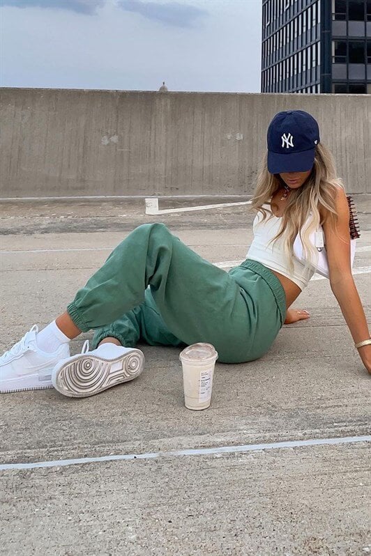 Yeşil Kadın Eşofman MG290